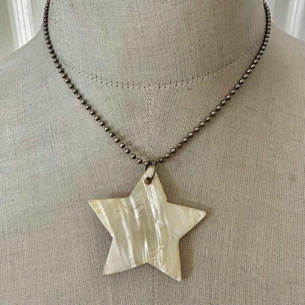 Abalone star pendant necklace